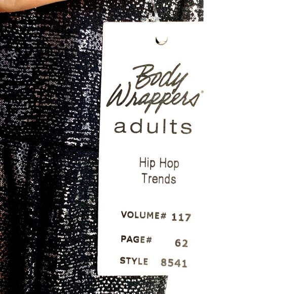 Hip Hop Dance Harem Pants M Metallic Gray Performance Body Wrappers Competition - Picture 8 of 9